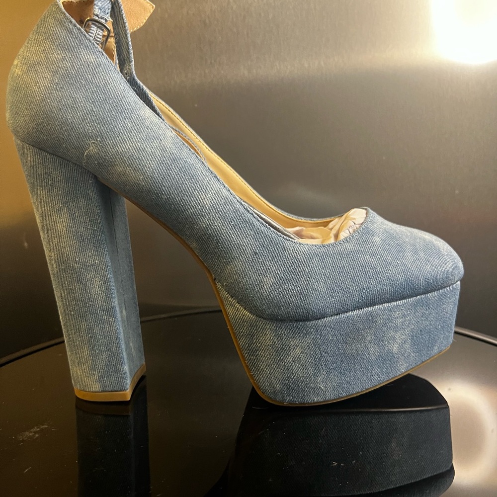 Denim Platform Women's Shoes